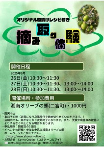 摘み取り体験チラシ